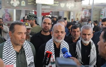 بازدید وزیر کشور از پایانه مرزی شهید سلیمانی مرز مهران